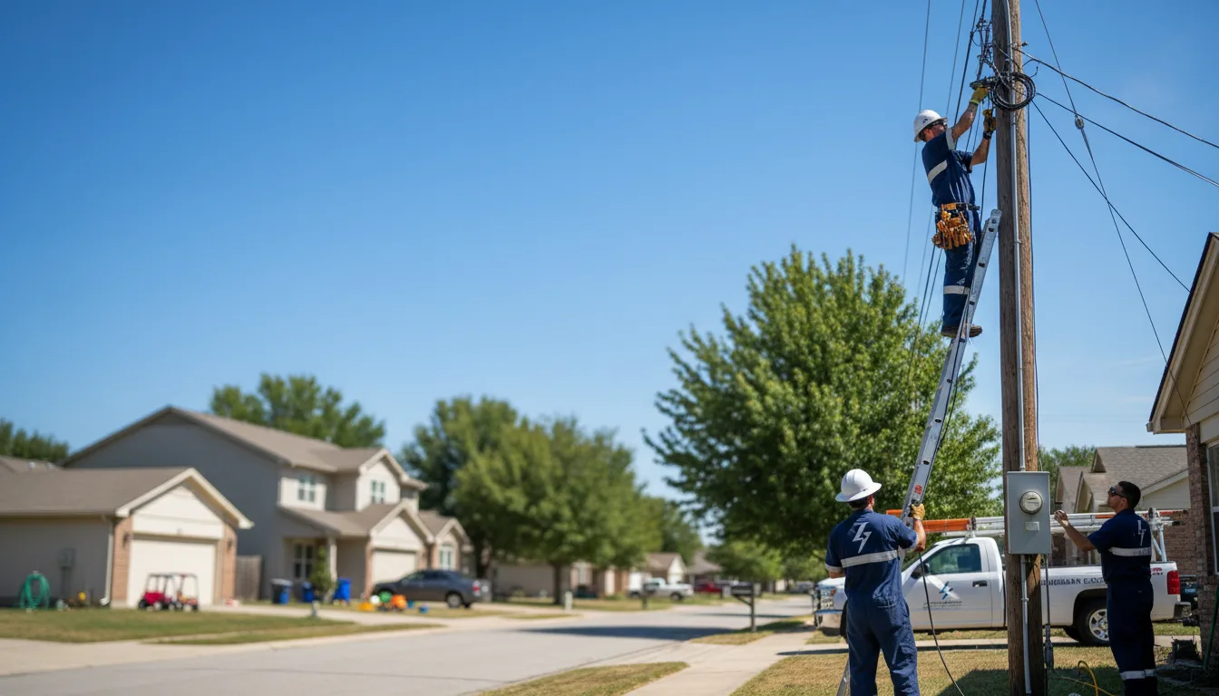 Residential electrician providing installation services in Rochester, PA